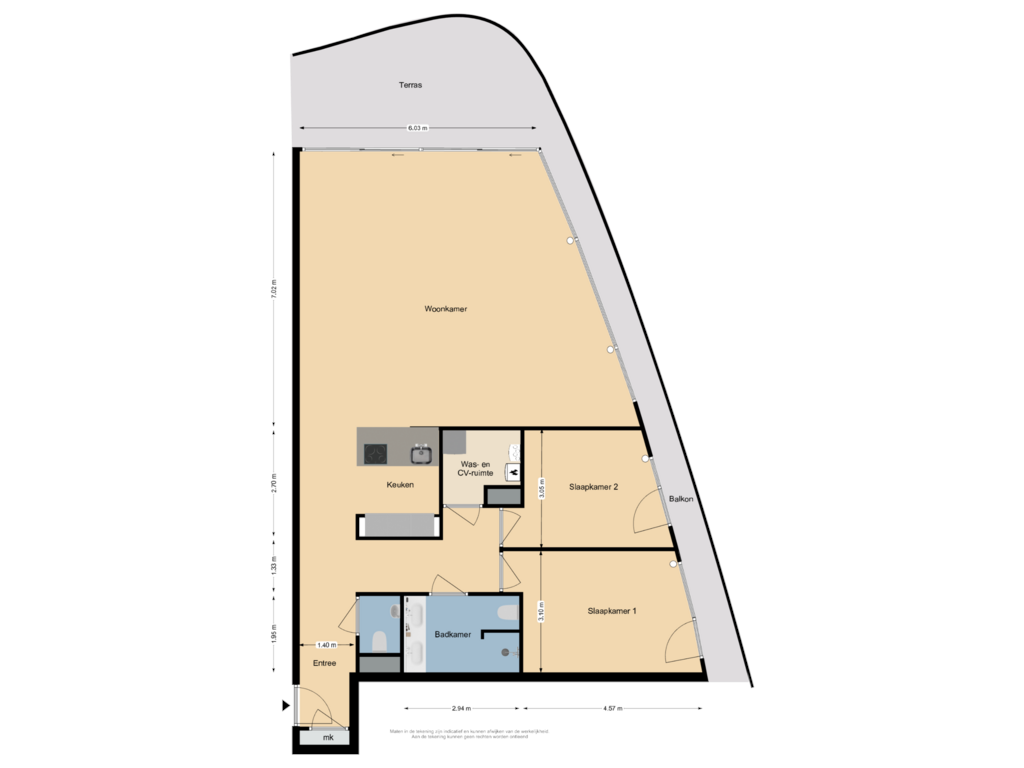 Bekijk plattegrond van Appartement van Coosje Buskenstraat 119