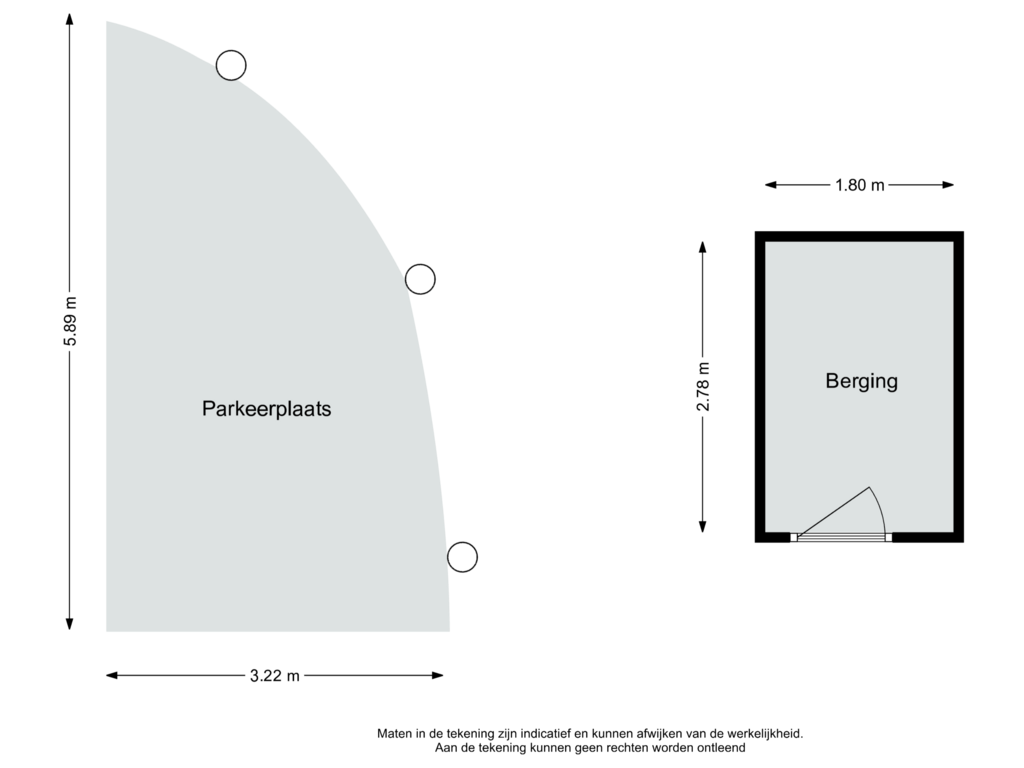 Bekijk plattegrond van Berging en parkeerplaats van Coosje Buskenstraat 119