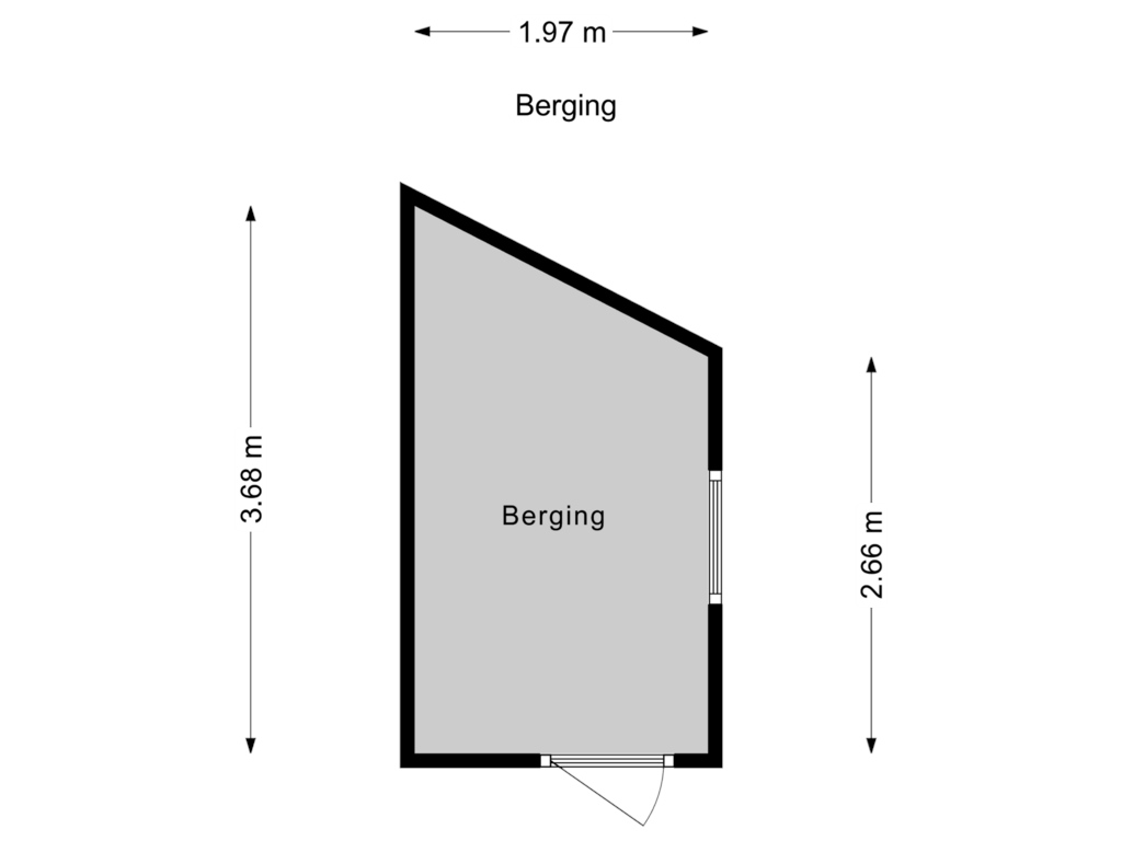 Bekijk plattegrond van Berging van Soesterbergstraat 81