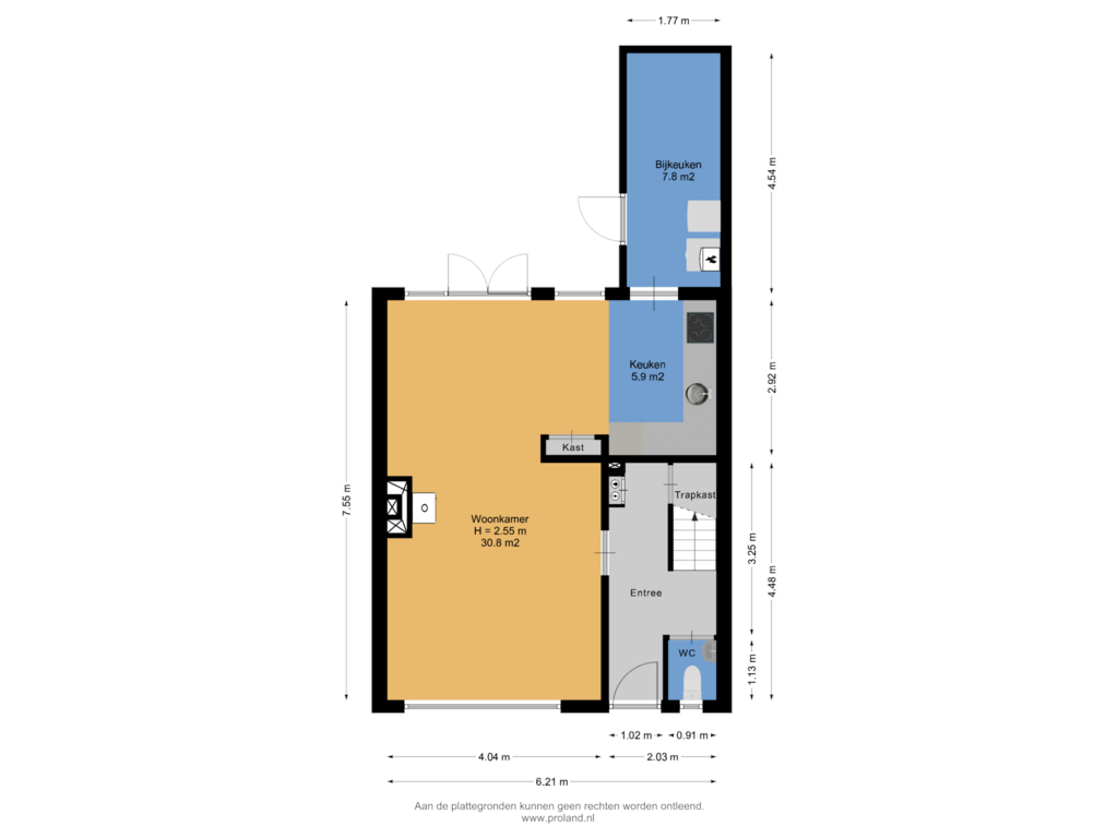 Bekijk plattegrond van Begane Grond van Lautastins 4