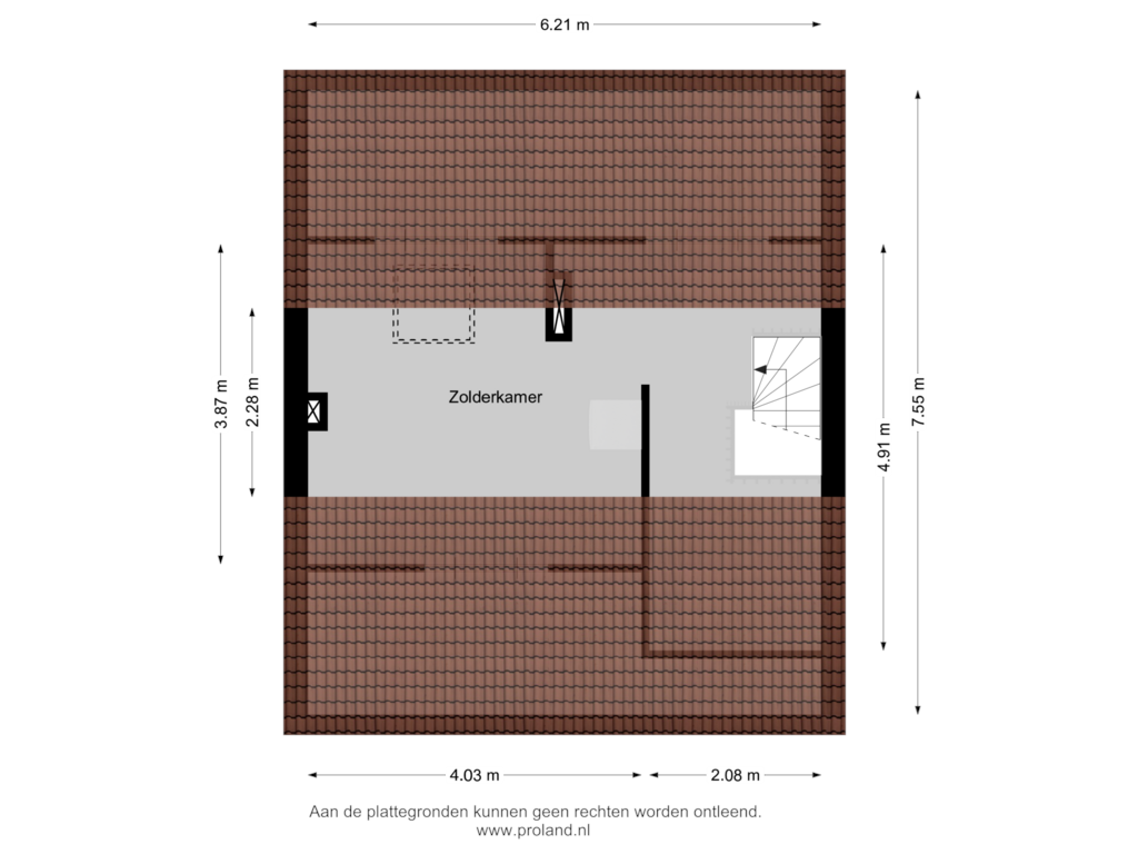 Bekijk plattegrond van 2e Verdieping van Lautastins 4