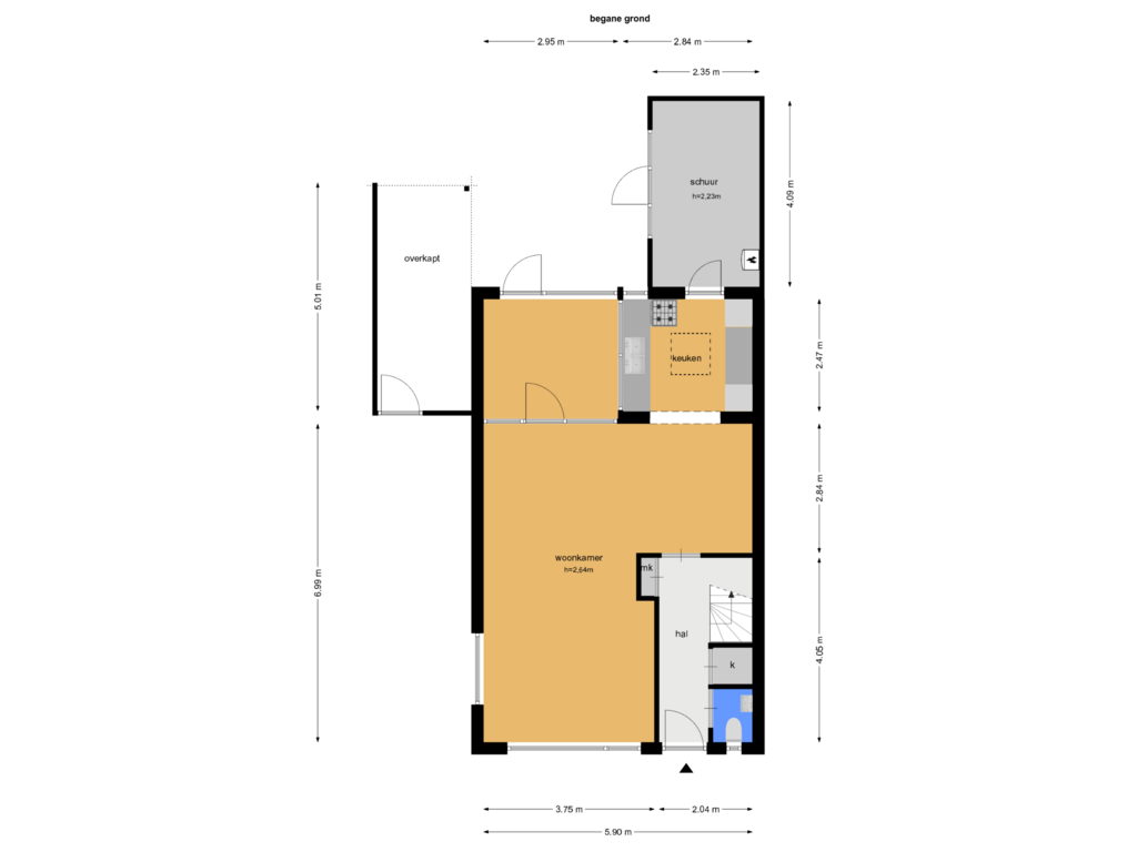 Bekijk plattegrond van bg van Huibert van Eijkenstraat 45