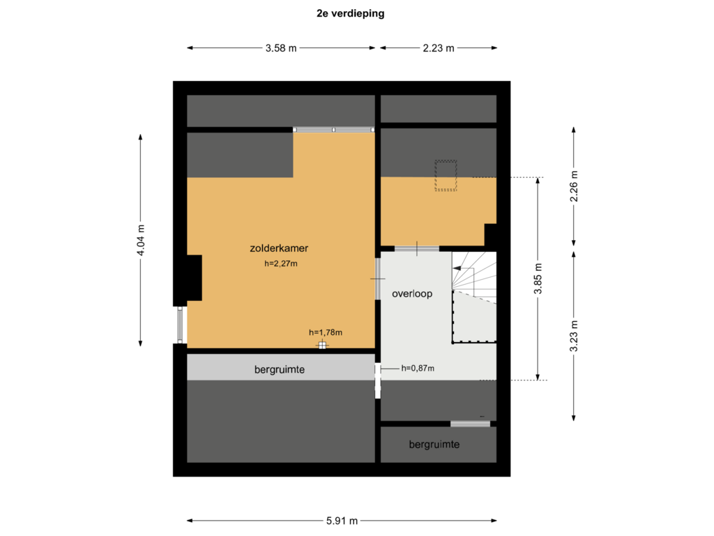 Bekijk plattegrond van 2e van Huibert van Eijkenstraat 45