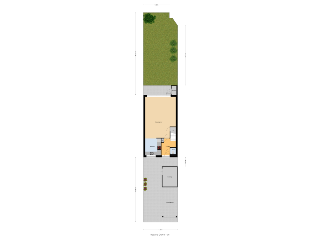 Bekijk plattegrond van Begane Grond Tuin van Doggersbank 21