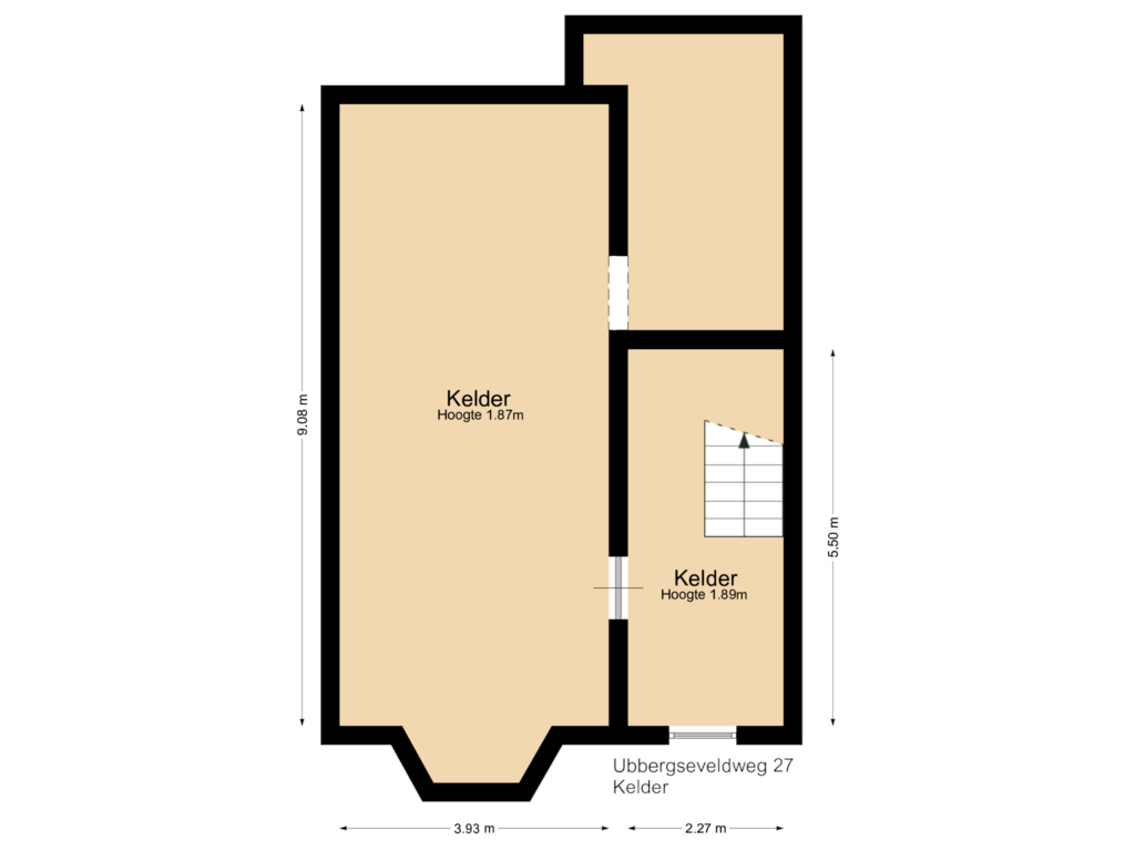 Bekijk plattegrond van Floor 3 van Ubbergseveldweg 27