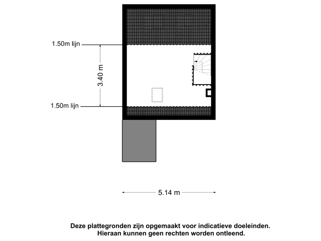 View floorplan of 2e verdieping of Abersland 1018