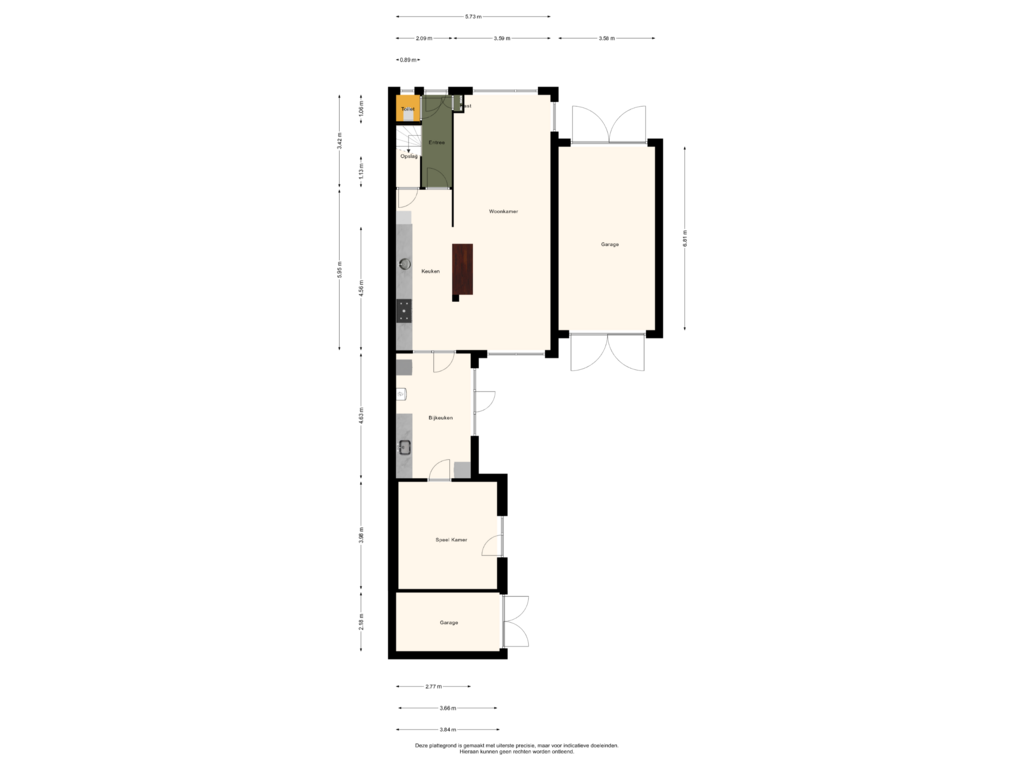 Bekijk plattegrond van Begane Grond van Kapelstrjitte 11