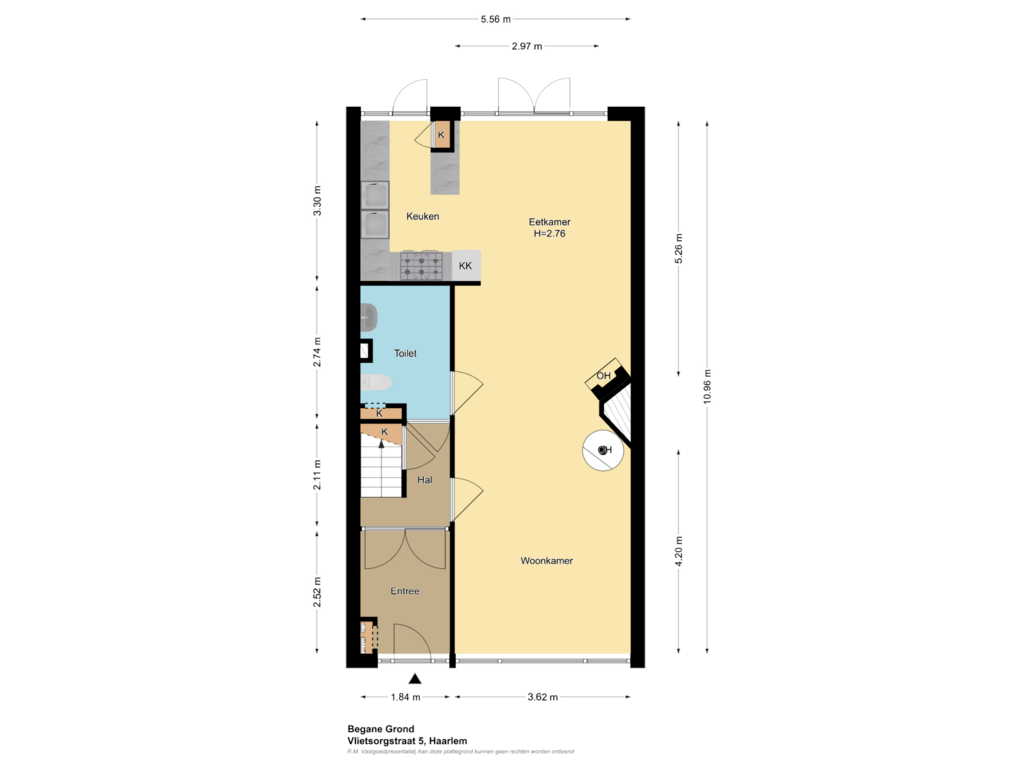 Bekijk plattegrond van Begane Grond van Vlietsorgstraat 5