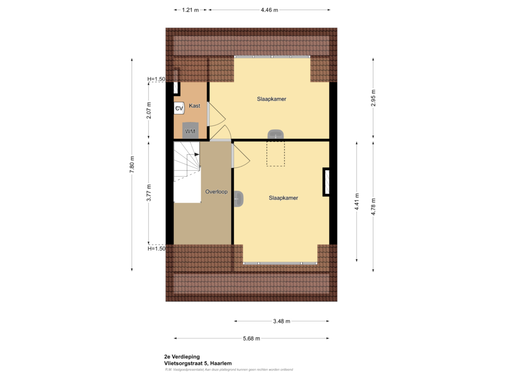 Bekijk plattegrond van 2e Verdieping van Vlietsorgstraat 5