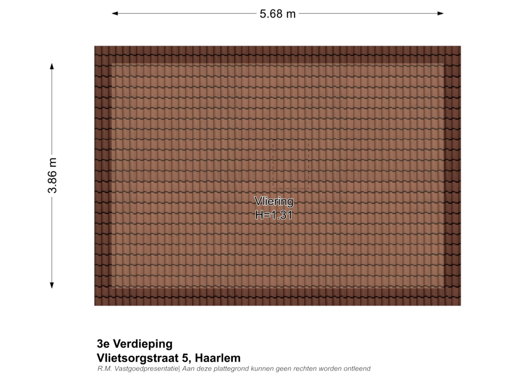 Bekijk plattegrond van 3e Verdieping van Vlietsorgstraat 5