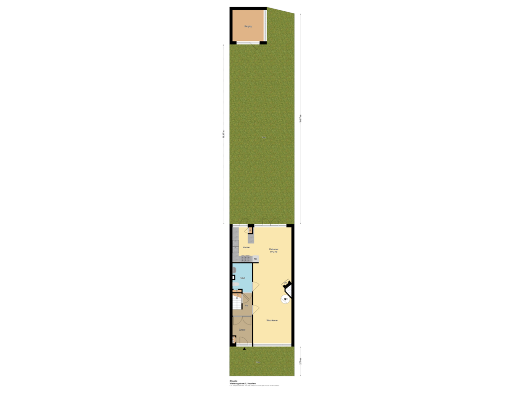 Bekijk plattegrond van Situatie van Vlietsorgstraat 5