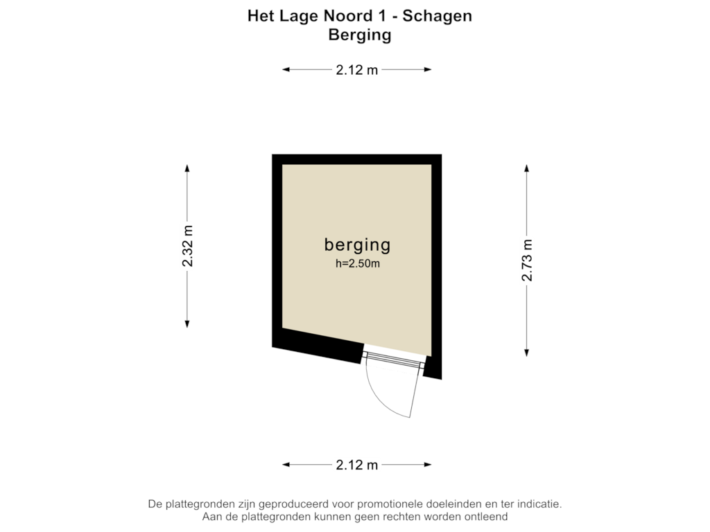 Bekijk plattegrond van BERGING van Het Lage Noord 1