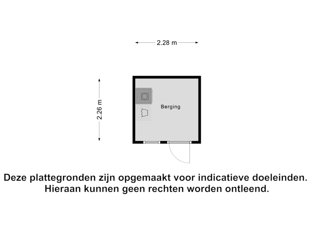 View floorplan of Berging of Schoneveld 1-H206