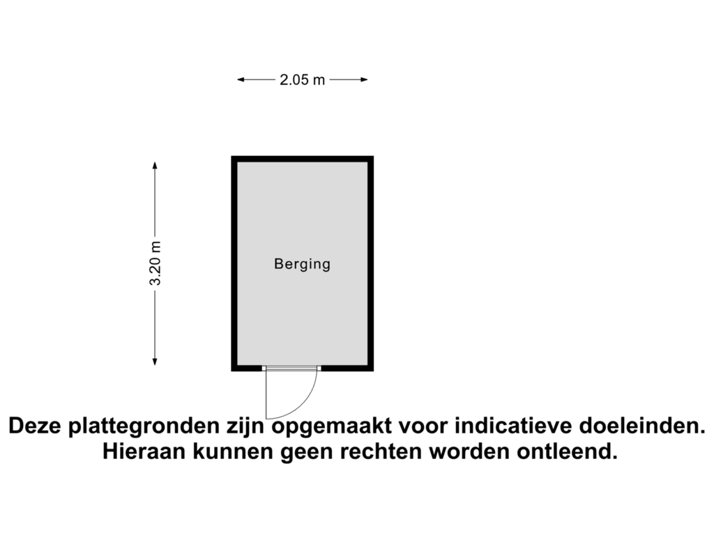 Bekijk plattegrond van Berging van Haringvlietweg 38