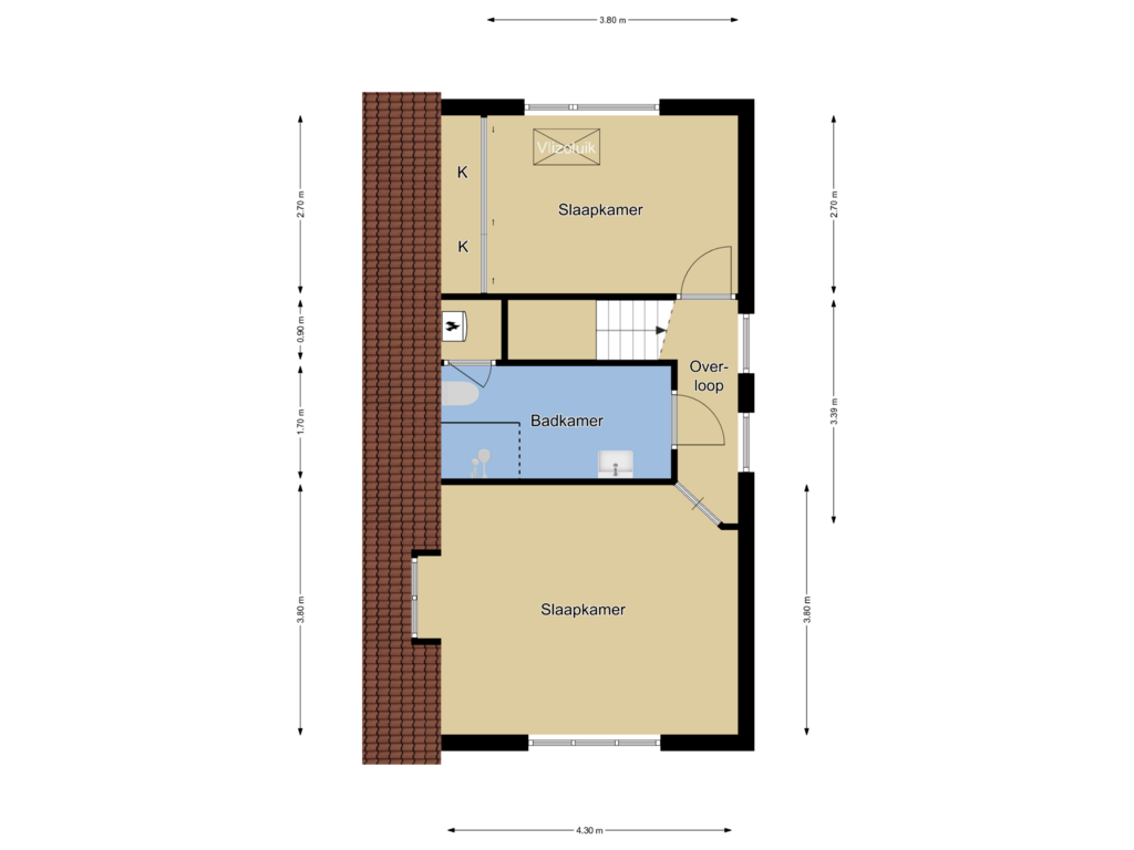 Bekijk plattegrond van 1e verdieping  van Hammarskjöldpark 10