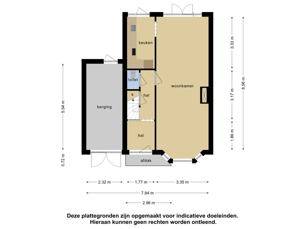 View floorplan of Begane grond of Dr. van Campenstraat 3