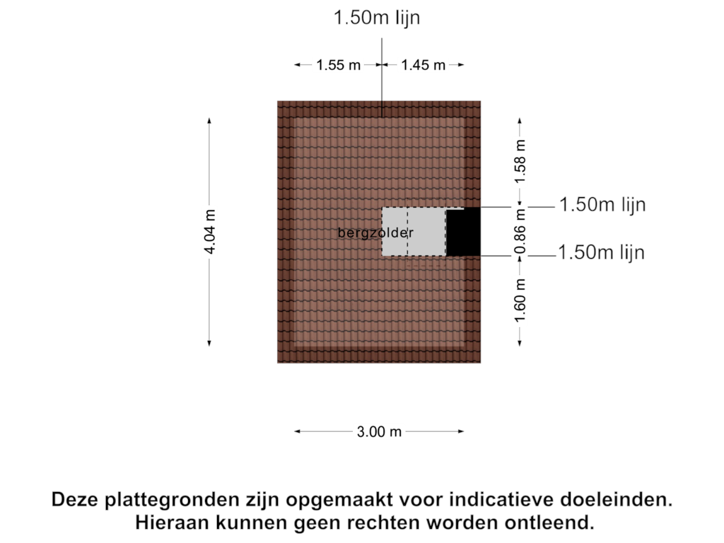 View floorplan of Vliering of Dr. van Campenstraat 3