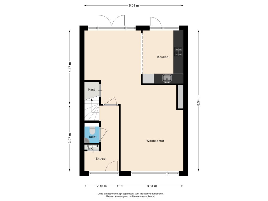 Bekijk plattegrond van Begane grond van Duyncroft 7