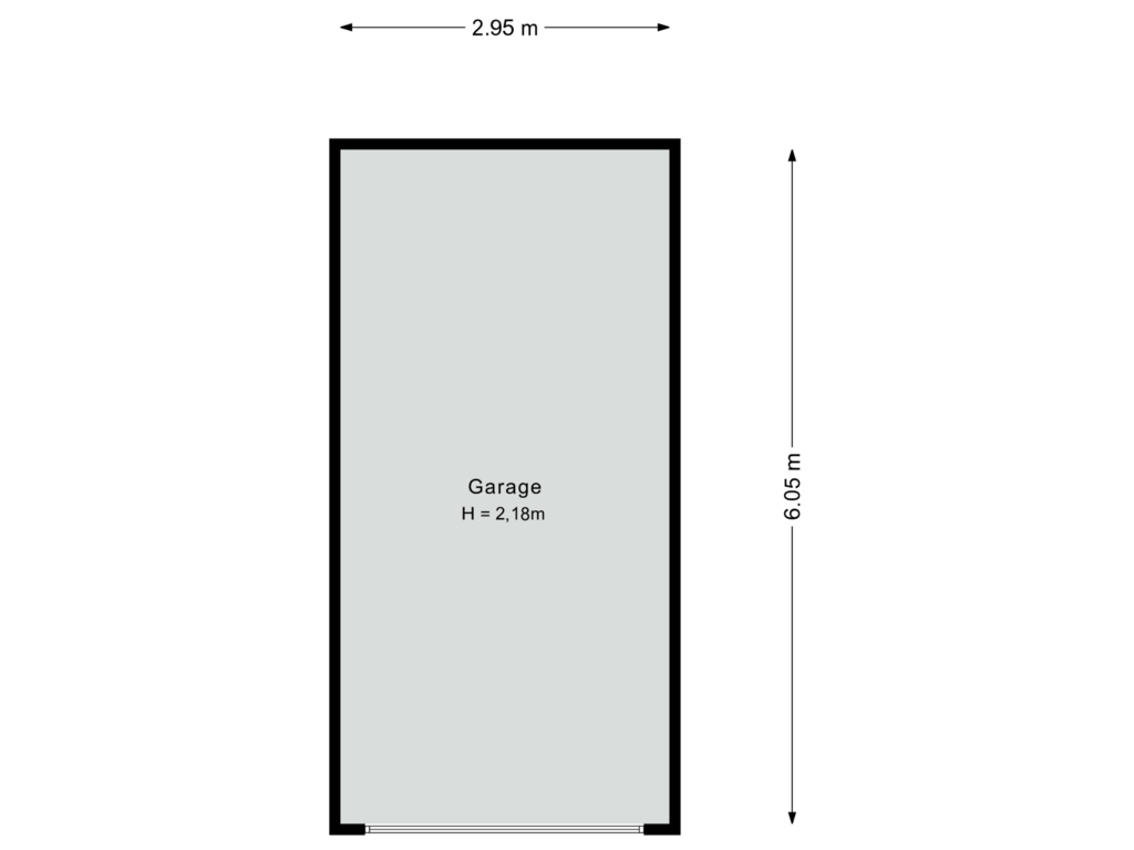 View floorplan of Garage of Lorrainelaan 6