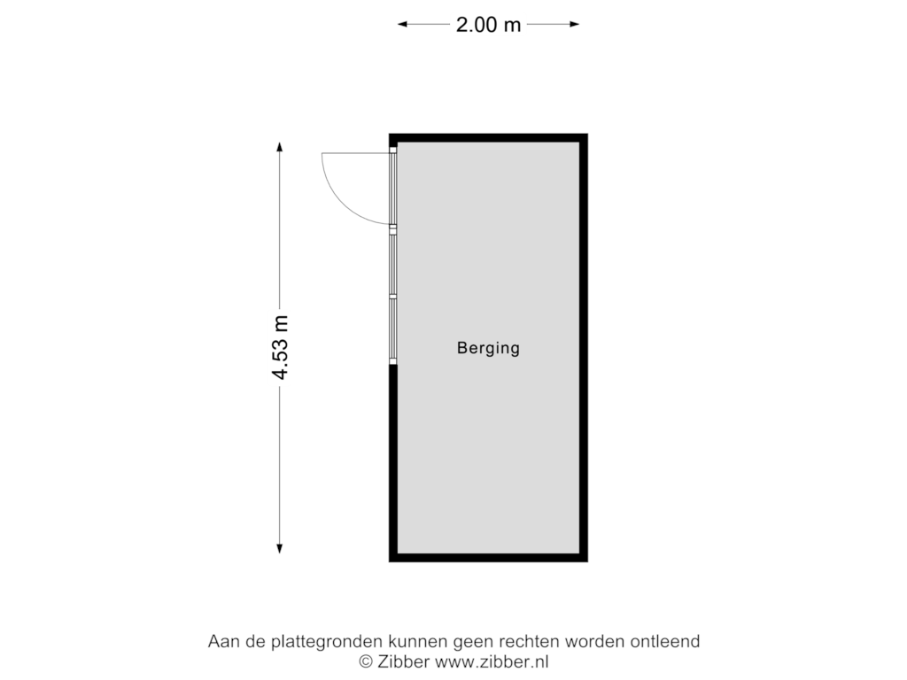 Bekijk plattegrond van Berging van Groenezoom 22