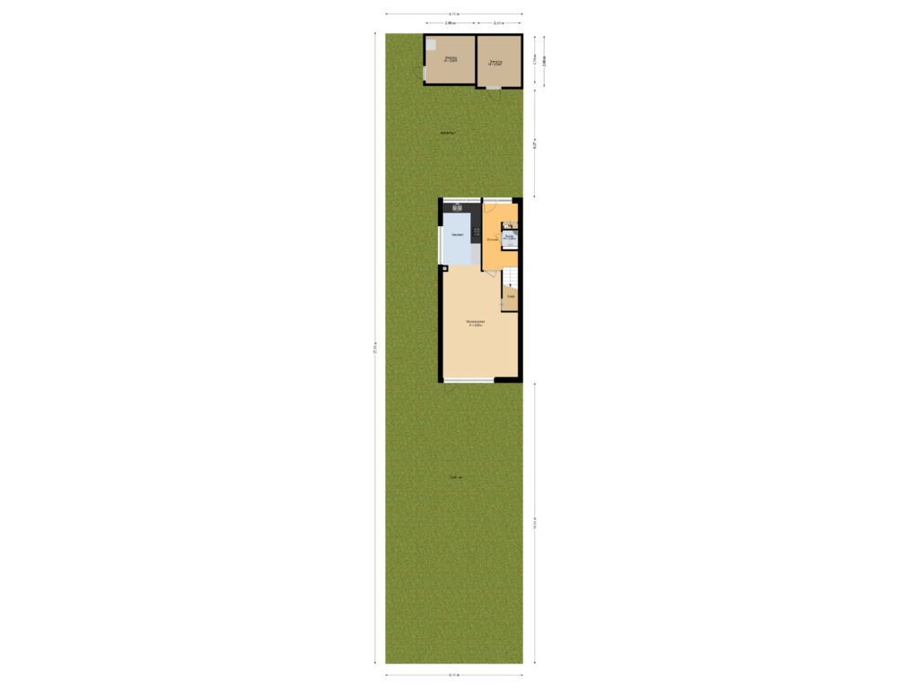 View floorplan of Situatie of Bommegaerde 74