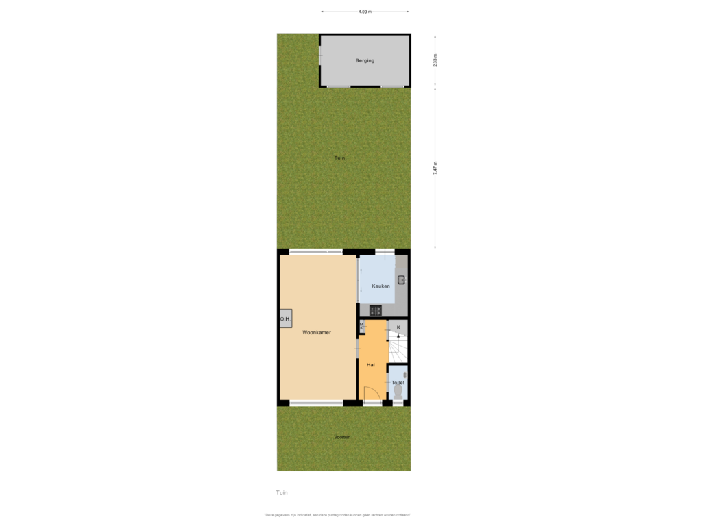 View floorplan of Tuin of Jan Steijnstraat 33