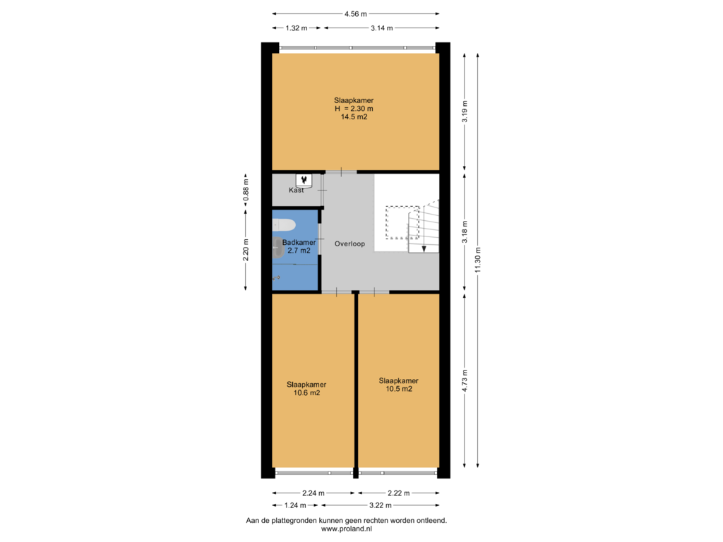 Bekijk plattegrond van 2e Verdieping van Kantershof 594