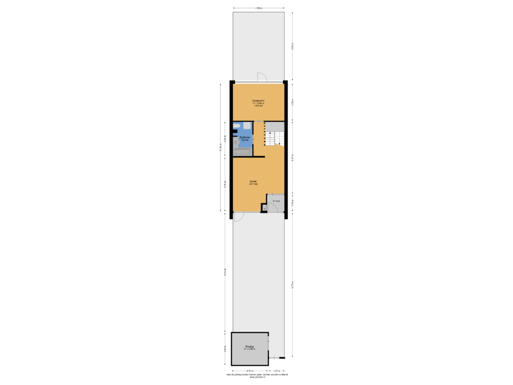 Bekijk plattegrond van Begane Grond Met Tuin van Kantershof 594