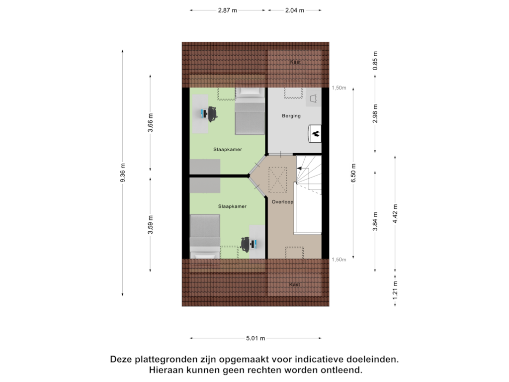 Bekijk plattegrond van Tweede Verdieping van Eddie Boydstraat 6