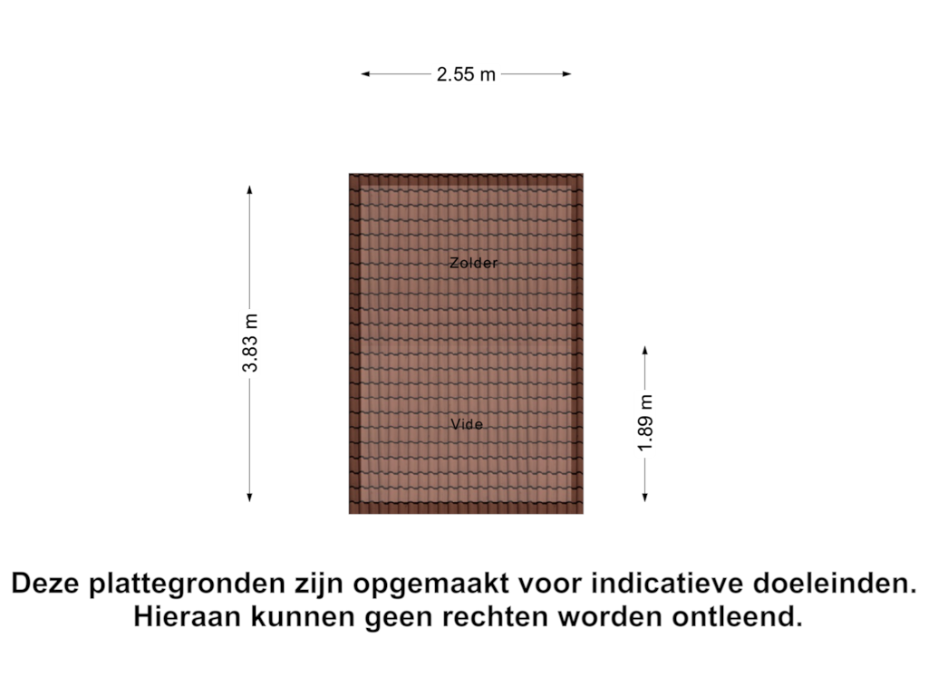 Bekijk plattegrond van Bergzolder van Eddie Boydstraat 6