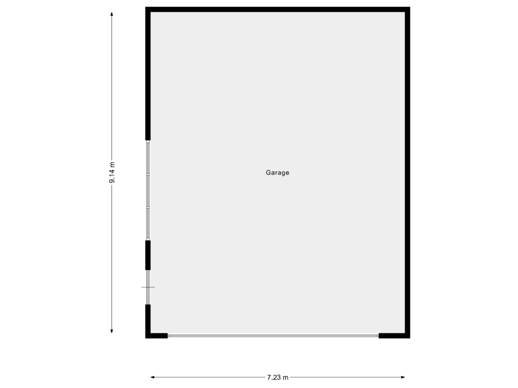 View floorplan of Berging of Korteraarseweg 92