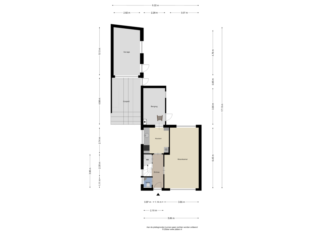 Bekijk plattegrond van Begane Grond van Burgemeester Huybenstr 10