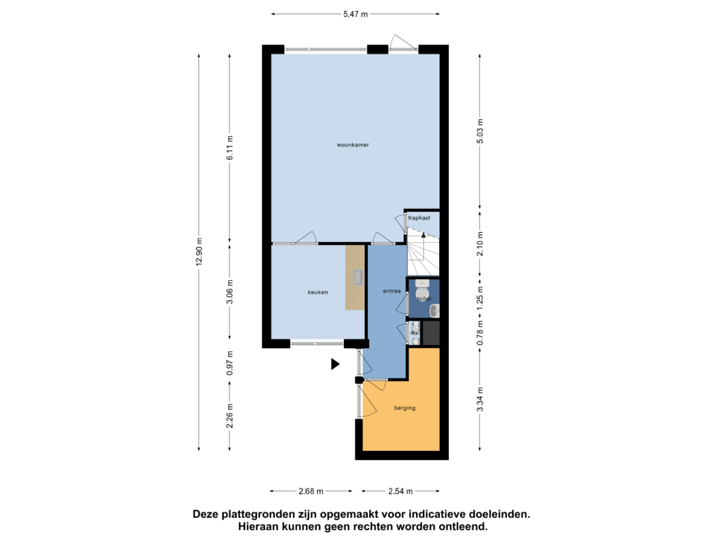 View floorplan of Begane Grond of Albadastins 56