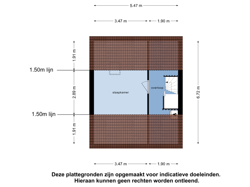 View floorplan of Tweede Verdieping of Albadastins 56