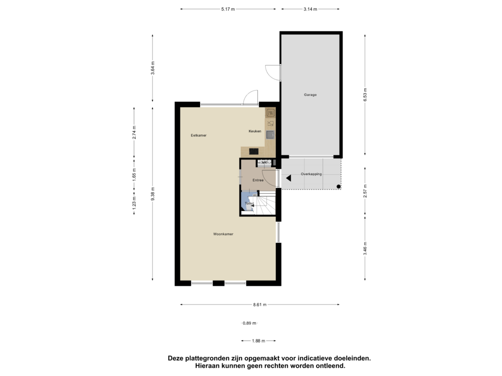 Bekijk plattegrond van Begane Grond van mr. Jaap Burgerlaan 2