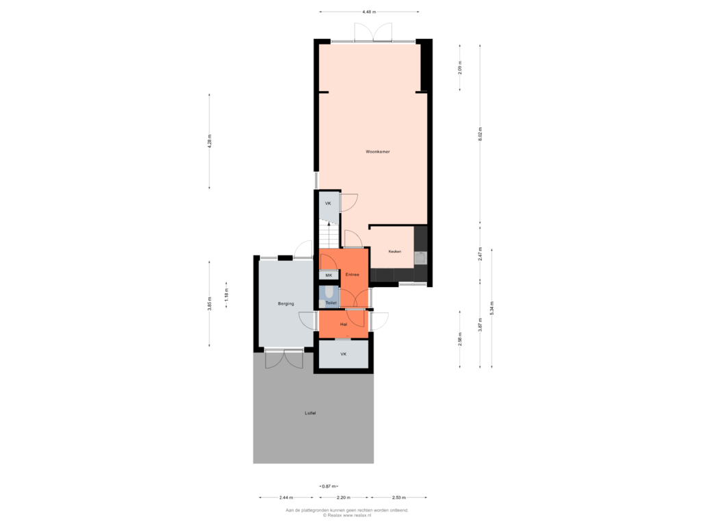 Bekijk plattegrond van Begane grond van Maldegemstraat 31