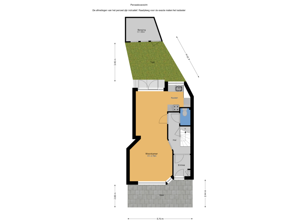 Bekijk plattegrond van Perceeloverzicht van Bergmannstraat 20