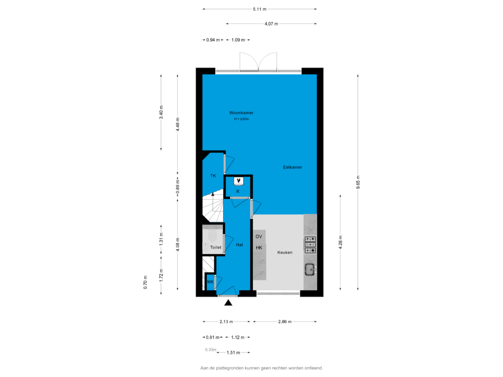 View floorplan of Begane grond of Brasem 6