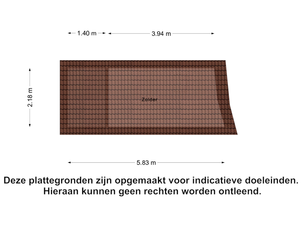 Bekijk plattegrond van Zolder van 't Bijltje 8