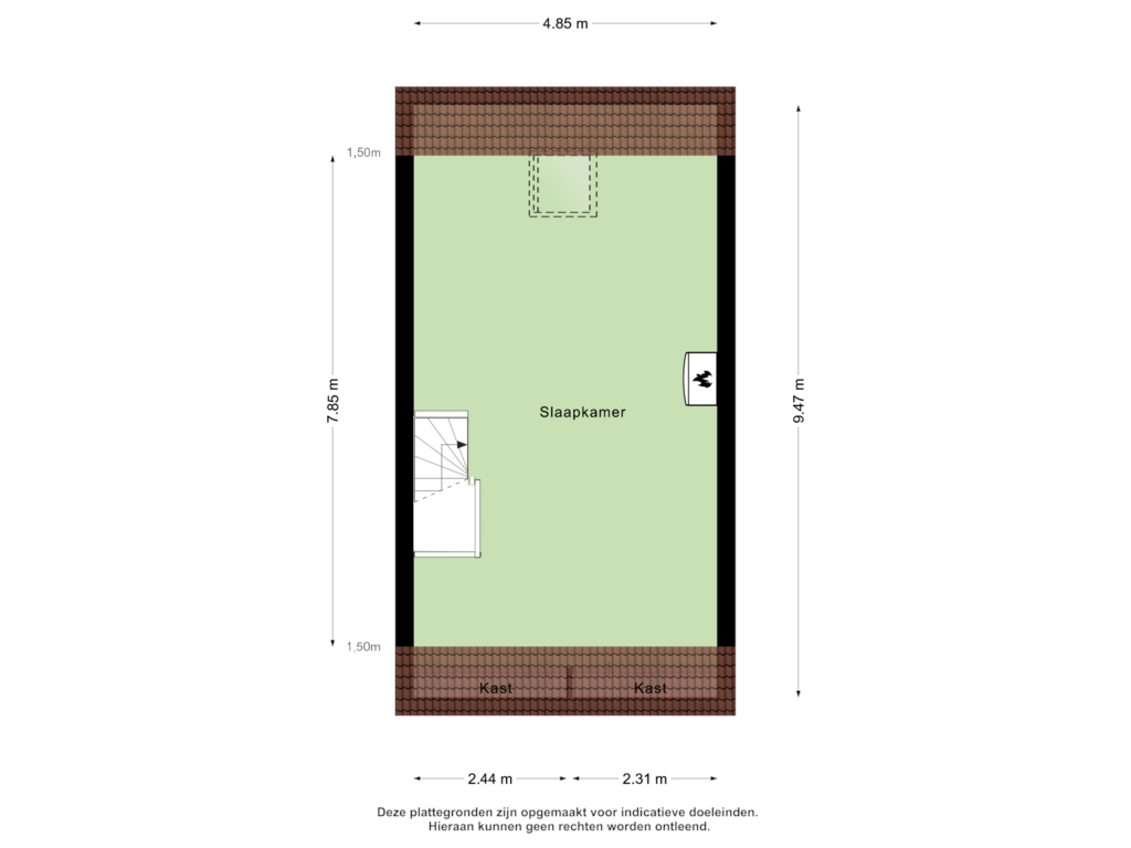 View floorplan of Tweede Verdieping of Hengmeng 118