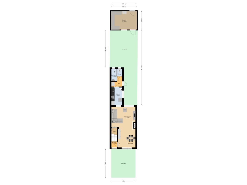 Bekijk plattegrond van Situatie van Tafelbergstraat 90