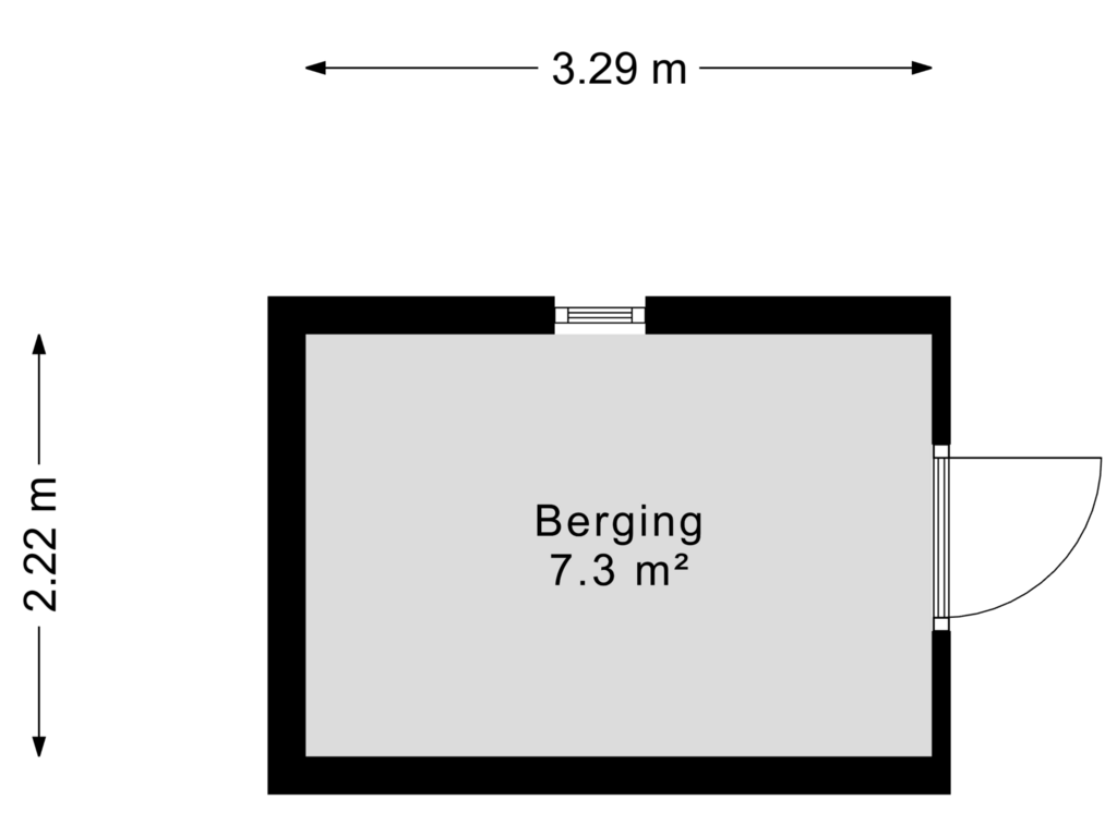 Bekijk plattegrond van Berging van Bergmannstraat 63