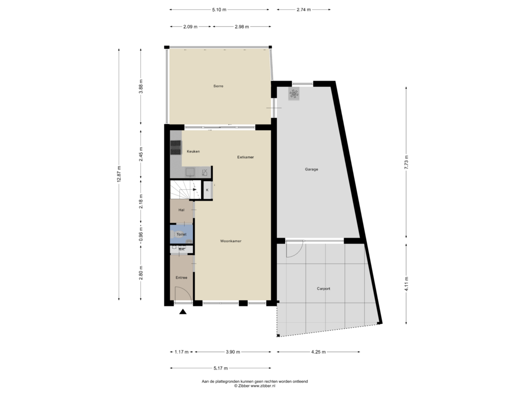 View floorplan of Begane Grond of Poeijersstraat 20