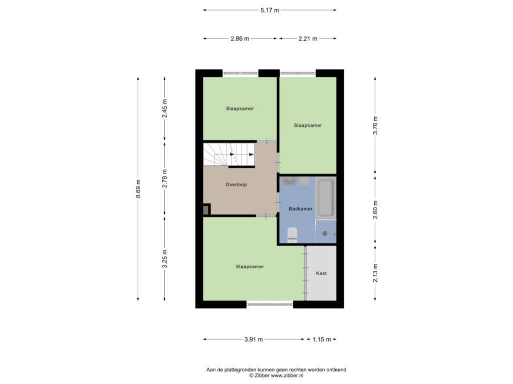 View floorplan of Eerste Verdieping of Poeijersstraat 20