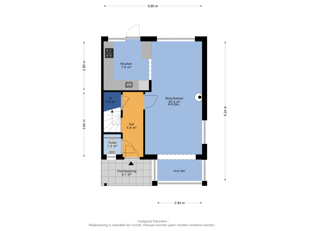 View floorplan of Begane grond of Johan Willem Frisolaan 2