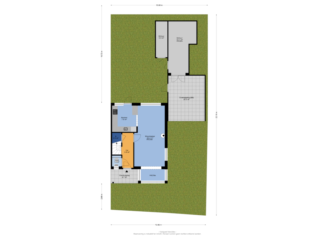 View floorplan of Tuin of Johan Willem Frisolaan 2