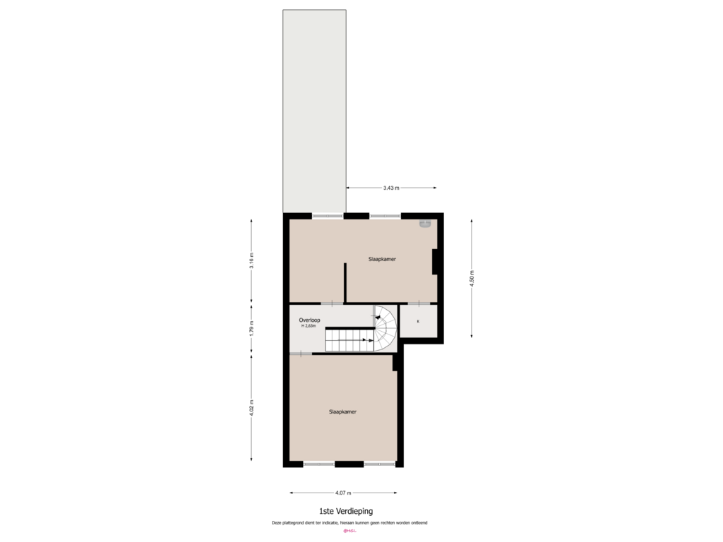 View floorplan of Verdieping 1 of Overhoven 80