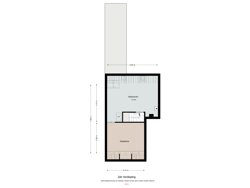 View floorplan of Verdieping 2 of Overhoven 80