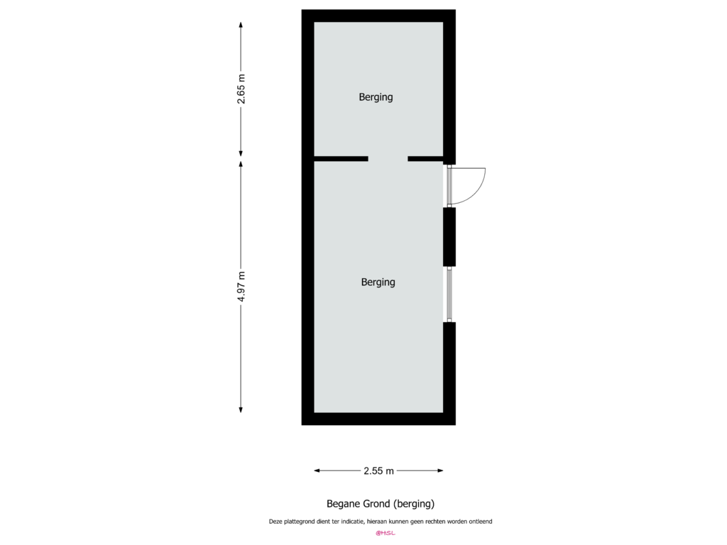 View floorplan of Berging of Overhoven 80