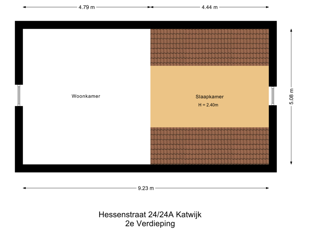 Bekijk plattegrond van 2e Verdieping van Hessenstraat 24